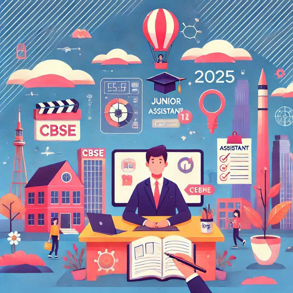 CBSE Junior Assistant Recruitment 2025 12 Pass can apply