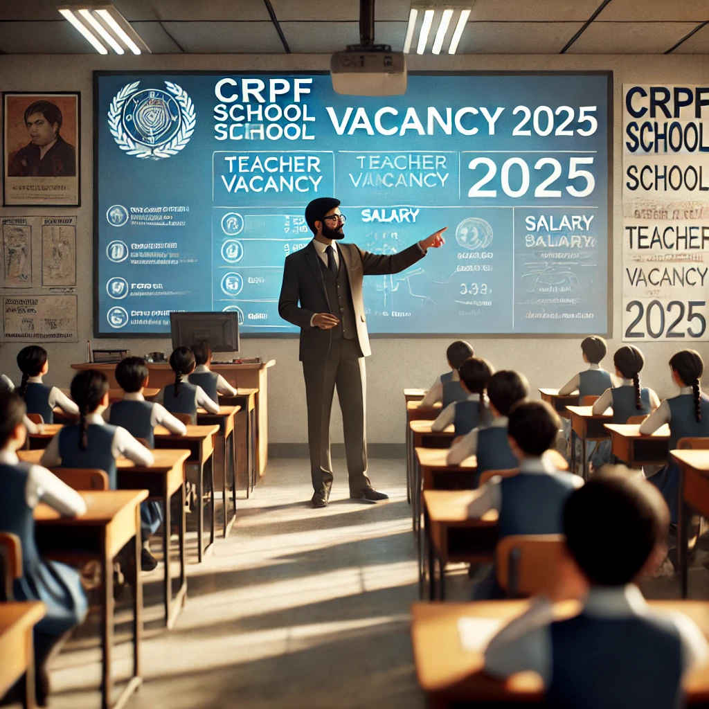 CRPF School Teacher Vacancy